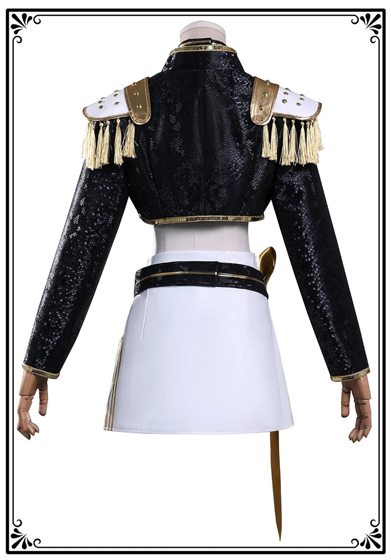 Black Golden Rumi Zoey Mira Cosplay Costume Wig Women Suit Halloween Party Role Playing Outfit voguable