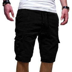 Voguable  Summer Y2K Harajuku All Match Trousers Solid Color Streetwear Elegant Fashion Half Pants Multi Pocket Shorts Men's Clothing voguable