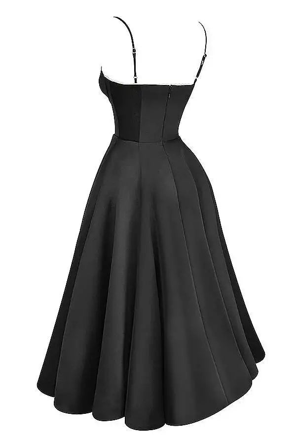 Summer Flare Midi Dress Elegant 2025 New Arrivals Spaghetti Strap Bustier Dress Women Dresses Sweet Pink Women Tops CHP1 voguable