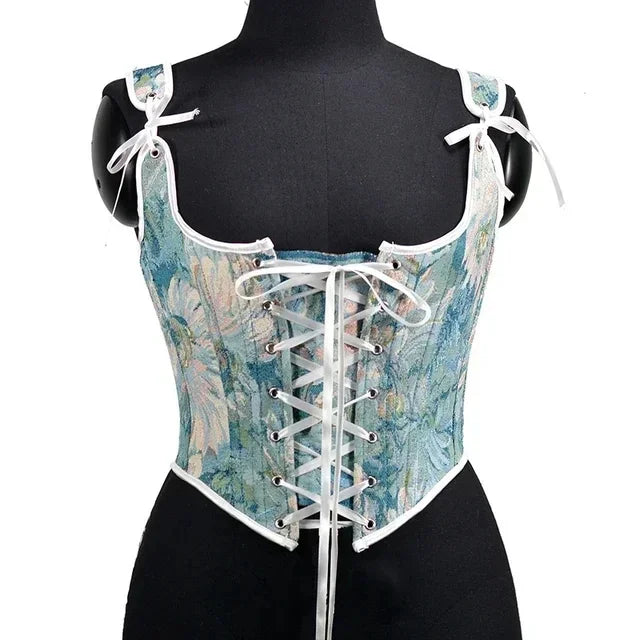 Sexy Lolita Corset Shaper Ladies Slimming Bandage Corsets Underbust Bustier Top Women Lingerie Elegant Streetwear Clothes Blusas voguable