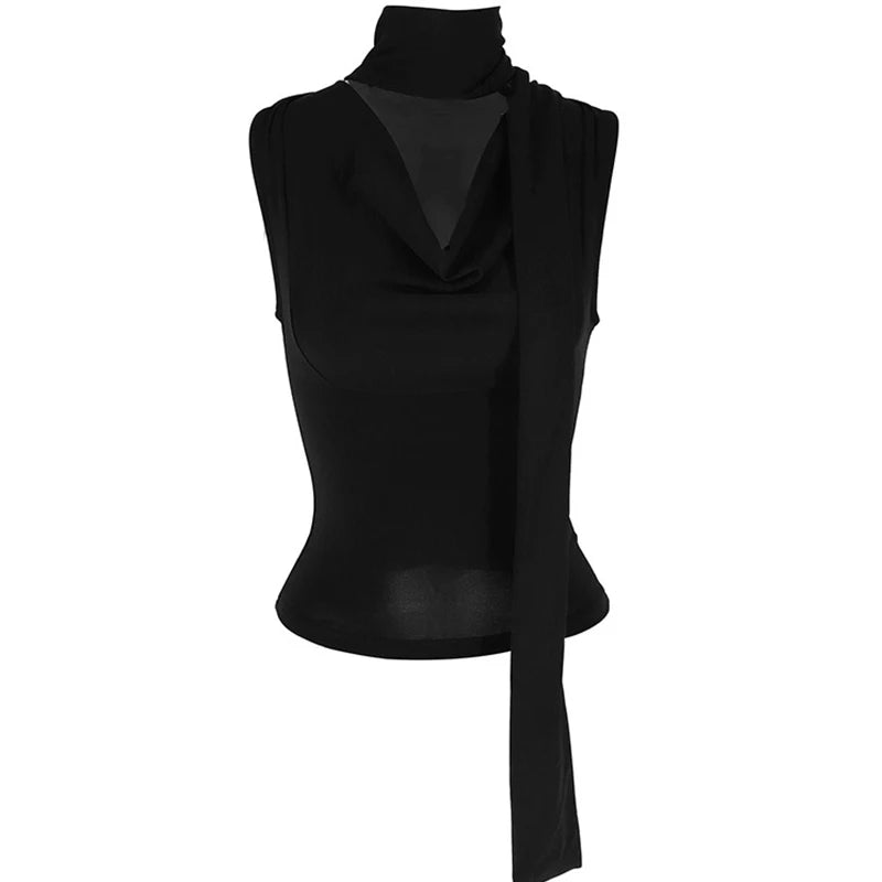 Solid Tank Summer New Women Sexy Sleeveless V-Neck Lady Top Fashion Bandage Streetwear Casual Slim Tank Elegant Knitted Clothing voguable
