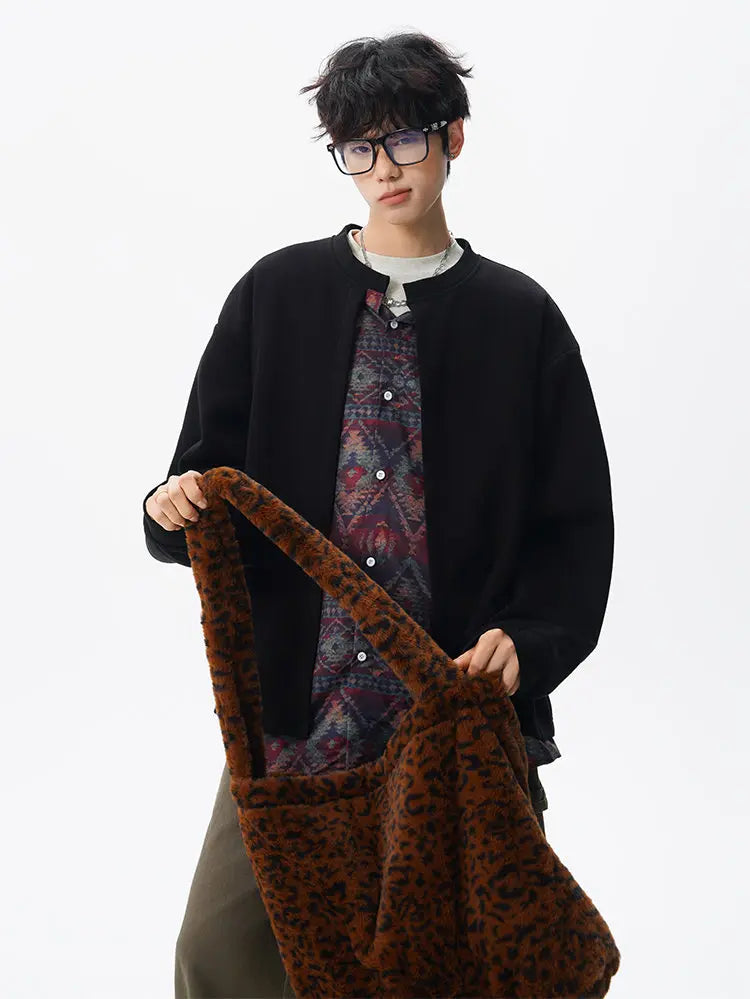 Jacket men Stand Up Collar Single Breasted Fake Two Piece Jacket Autumn Thin Ethnic Print Patchwork Mens Outerwear Coat men new voguable