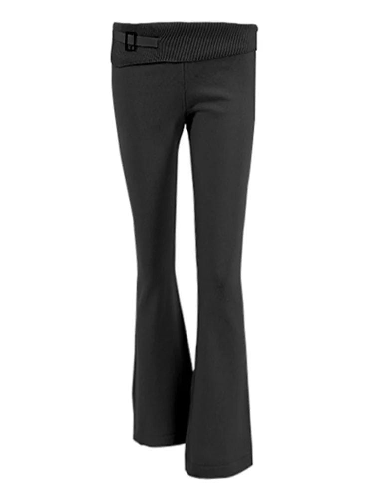 Tossy Knit Fashion 2 Piece-Set Trousers Hoodie Tracksuit Women Crop top Knitwear And Women's Pants Sets Female Trousers Outfits voguable