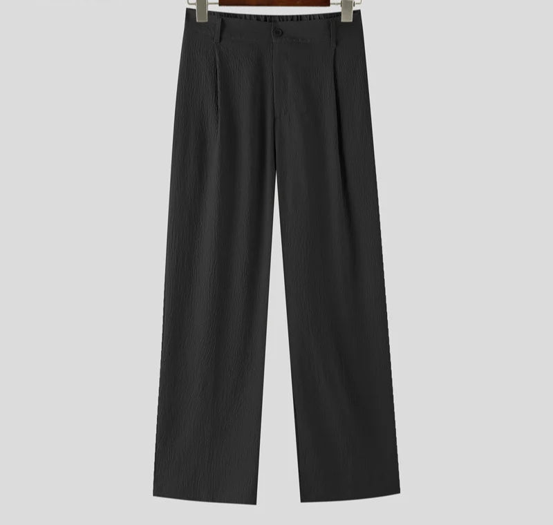Men Pants Men's Clothing Solid Color Long Pants Streetwear Joggers Wide Leg Pant Casual Trouser Oversize S-5XL 2025 voguable
