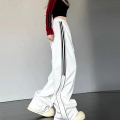 Y2K Streetwear Cargo Pants Women High Waist Baggy Oversize Parachute White Sweatpants Ladies Korean Hip Hop Wide Leg Joggers voguable
