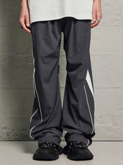 Voguable Parachute Sports Pants for Men Jogging Sweatpants Wide Leg Trousers Male Black Streetwear Loose Casual American Street voguable