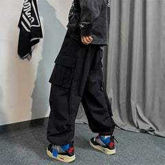 Voguable  Black Cargo Pants for Men Oversize Cargo Trousers Male Green Loose Casual Japanese Streetwear Hip Hop Pocket Big Size voguable