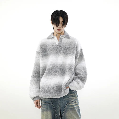 Voguable  Striped Sweater Men Knitted Oversize Pullovers for Man Sweaters and Jumpers Male Loose Casual Streetwear Hip Hop Winter voguable