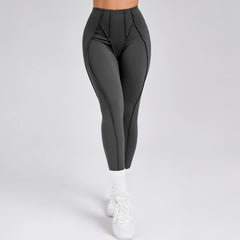Voguable  Women Nude Straps Yoga Pants Squat Proof Workout High Waist Leggings Fitness Pant Female Active Wear Legging voguable
