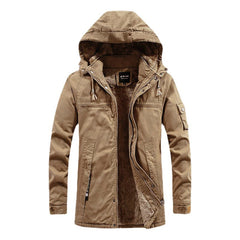 2023 Winter Men Jackets Fleece Warm Winbreaker Cotton padded Jackets Male Thicken Military Thermal Hooded jackets Clothing voguable