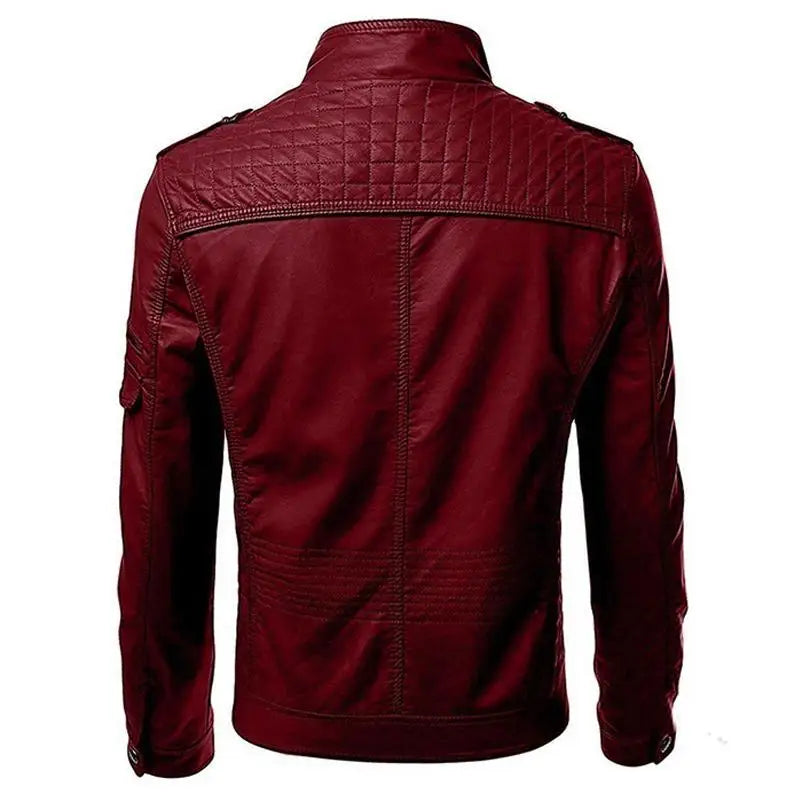 Men Faux Leather Jacket Motorcycle 5Xl Men Jackets Black Jaqueta De Couro Masculina Outwear Male Slim Fit Pu Leather Coats Man voguable