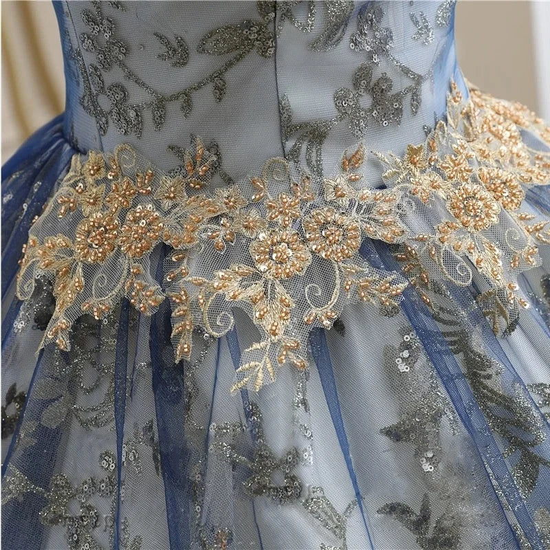 New chorus dress long vocal Bel Canto art test dress host annual solo evening gown Peng Peng skirt voguable