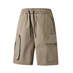 Voguable  Men's Cargo Drawstring Shorts with Multi-Pockets Durable Workwear Outdoor and Casual Comfortable and Stylish, Summer Streetwear voguable