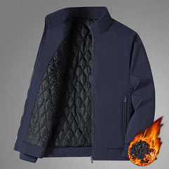 Winter Fleece Thick Jacket Men Warm Grey Windbreaker Fur Collar Coat Plus Size High Quality Brand Fashion Winter Lamb Wool Parka voguable