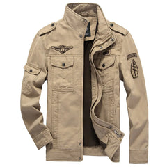 Autumn Winter Bomber Jackets Men Cotton Stand Collar Military Jacket Coat Mens Cargo Outwear Casual Brand Mens Clothing 2022 voguable