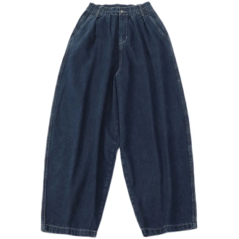 Straight Jeans Men Blue Loose Denim Trousers Neutral Y2K Jean Streetwear Casual Wide Jeans Mans Women Pants men Baggy men jeans voguable