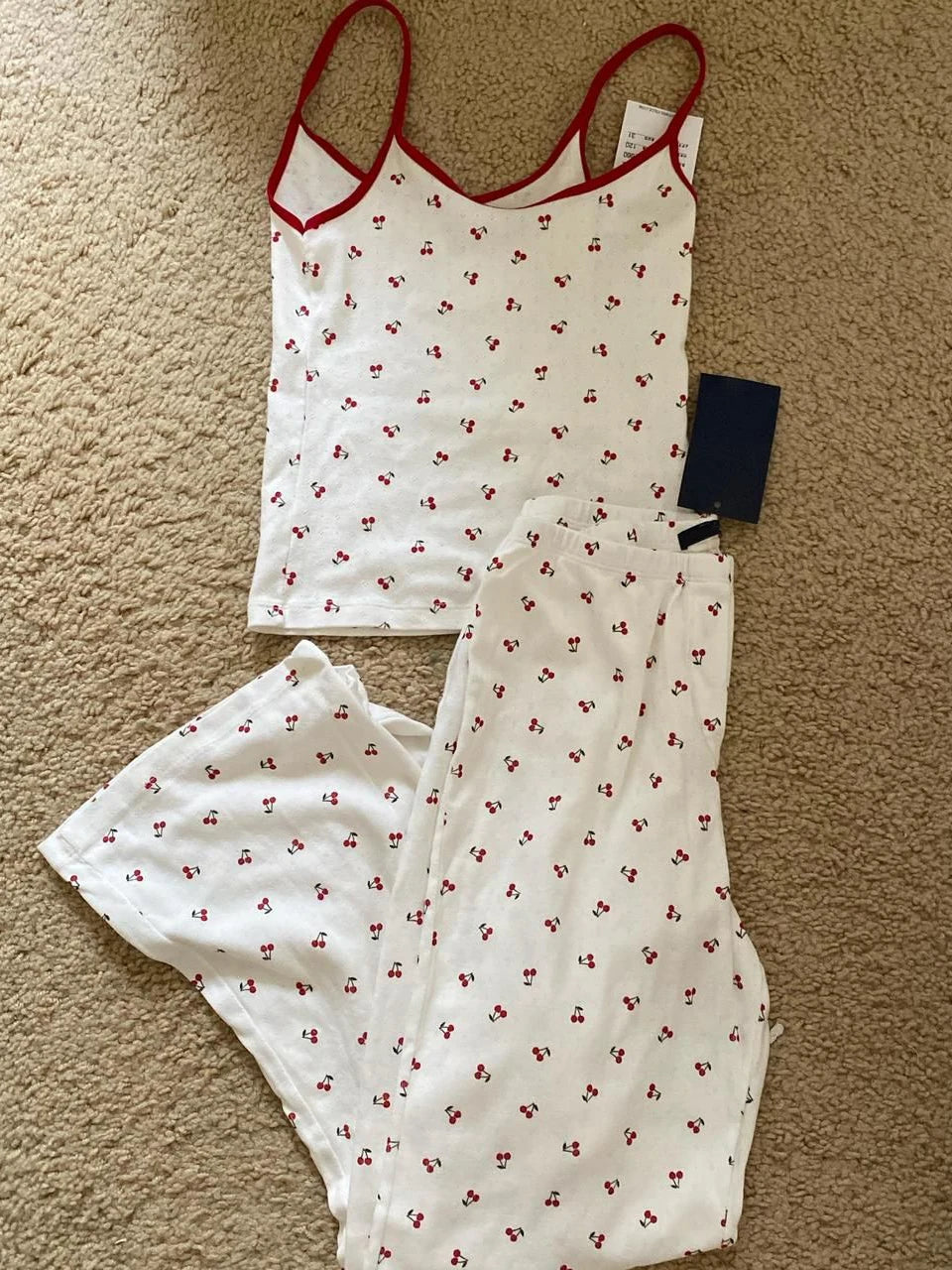 Skull Print Gray Vest Pants 2 Pieces Set Pajama Woman Sleeveless Slim Tank Top High Waist Straight Long Pant Cotton Vintage Sets voguable