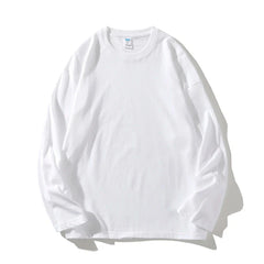 Long Sleeve Mens T Shirt Ripped Base O-neck Casual Spring Male Tops Loose Streetwear Unisex Tees gotmes-shop