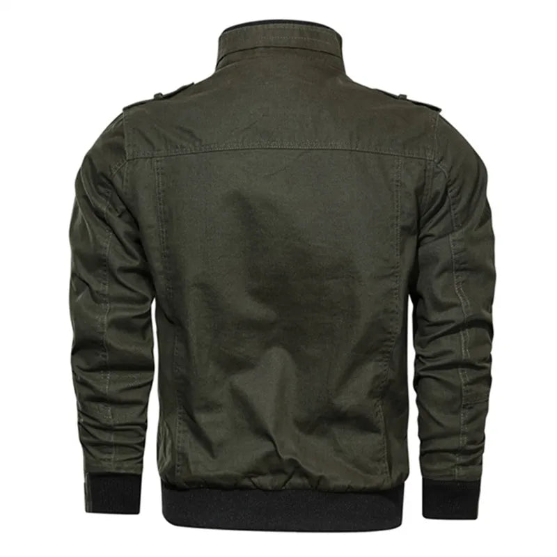 Spring Autumn Jacket Men Cotton Windbreaker Bomber Coat Military Men's Tactics Jackets Man Cargo Casual Jacket Mens Clothes 2022 voguable