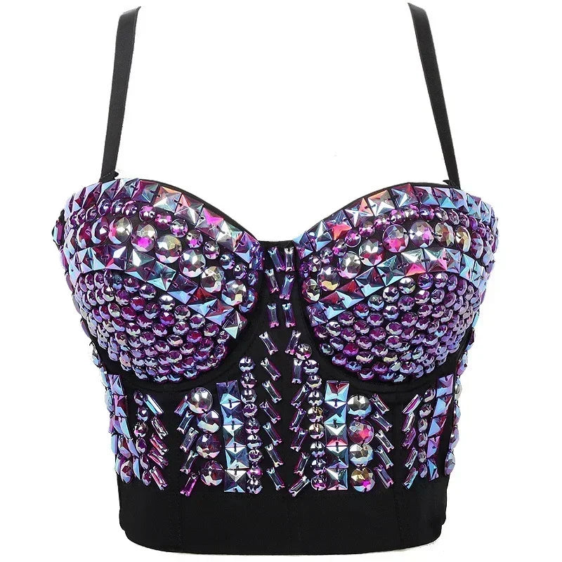 Fashion Clothes Tank Sling Stage Dance Wear Casual Women Clothing Y2k Tops Corset Streetwear Sexy Club Party Summer Elegant voguable