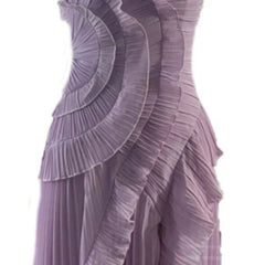 Fashion Folds Irregular Dress Women's Halterneck Sleeveless Tierred Casual Dresses 2025 Summer New Tide voguable