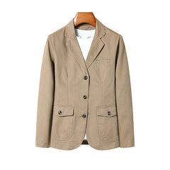 Men's Premium Suit Jacket Spring Autumn Casual Workwear Pure Cotton Jacket Men's Korean Version Slim Fit Loose Plus Size Suit voguable
