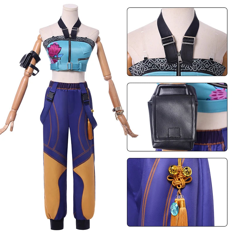 KPop Zoey Cosplay Costume Wig Women Girls Halloween Carnival Comic-con Party Role Playing Outfits voguable