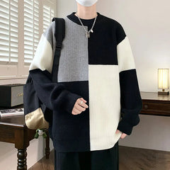 Winter Sweater Men Warm Fashion Casual Knit Pullover Men Streetwear Korean Loose Long Sleeve Sweater Mens Jumper Clothes M-4XL voguable