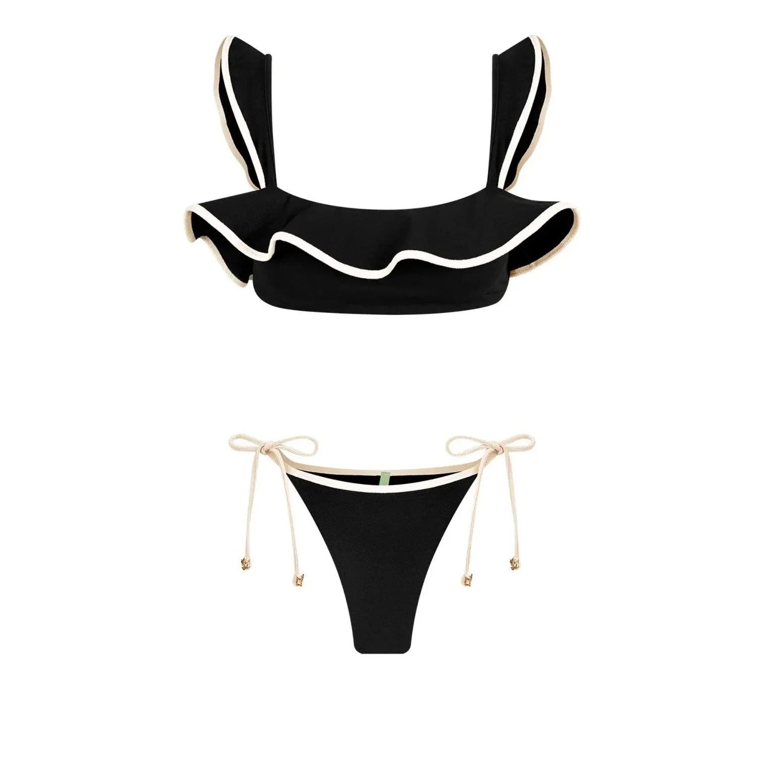 Sexy 3 Pieces Bikini Set Women Swimsuit With Midi Skirt Ruffle Swimwear Female Patchwork Biquini Elegant Bathingsuit Beachwear voguable