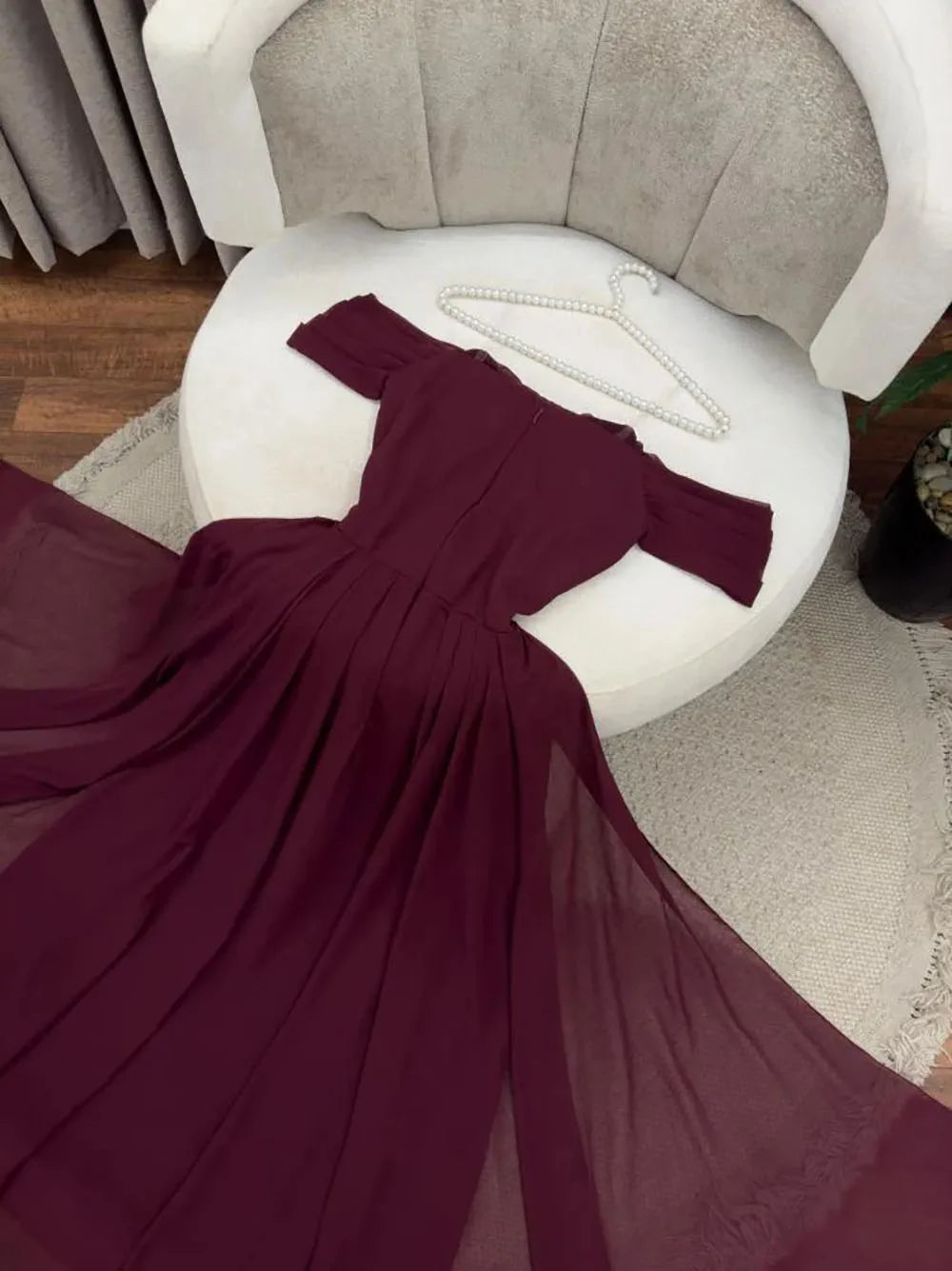 Evening Dress Women Chiffon Off The Shoulder Pleats Prom Gown Wedding Party For Mother dress Customzied voguable