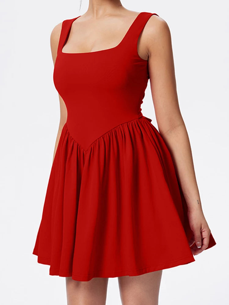 Voguable  Women's One-Shoulder Long Sleeve Elegant Casual Long Dress Sexy Solid Color Fashion Wraps Around Hips Dress voguable