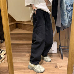 Japanese Retro Pants Men's High Street Cargo Pants Men Loose Straight Casual Pants Autumn Casual Pants Joggers  Men Pants voguable