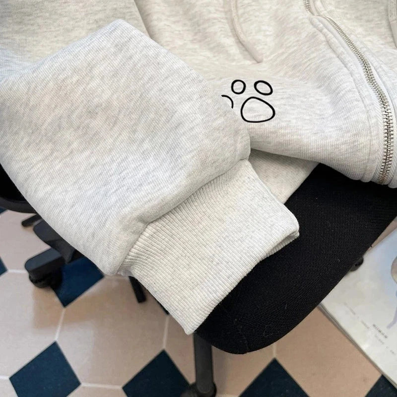 Japan Kawaii Cartoon Hoodies Women Vintage Preppy Style Cute Sweet Sweatshirts Loose Long Sleeve Lady Y2K Fall Winter Tops voguable