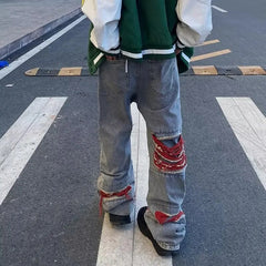Ropa Grunge Y2K Streetwear Baggy Ripped Stacked Jeans Pants For Men Straight Women Old Loose Denim Trousers Vetements Homme voguable
