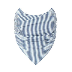 Voguable  American Retro Striped Strapless Tops Sexy Women Back Zipper Pleats Holiday Summer Crop Top voguable