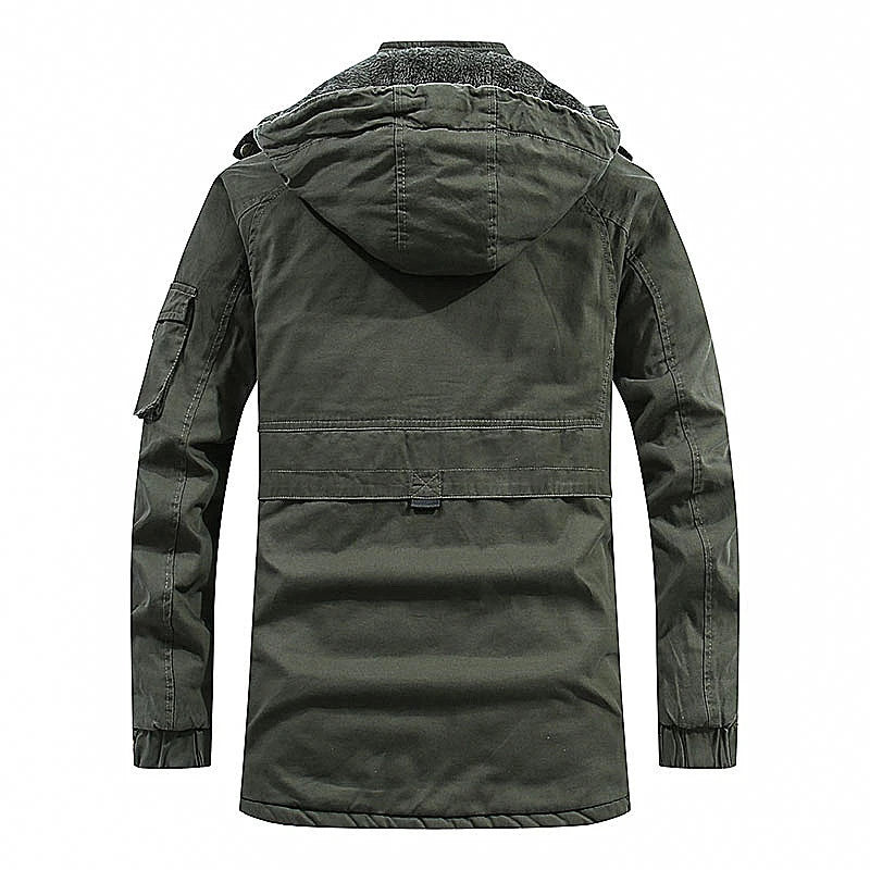 2023 Winter Men Jackets Fleece Warm Winbreaker Cotton padded Jackets Male Thicken Military Thermal Hooded jackets Clothing voguable