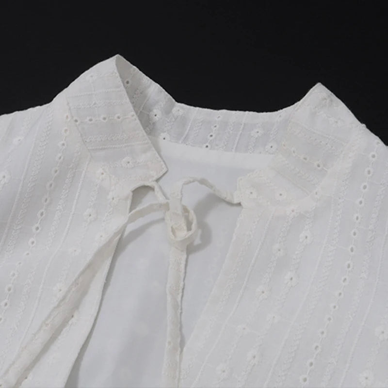 y2k Tank Top Women Summer Clothes White Flower Embroidery Mock Neck Front Cutout Sleeveless T Shirt Vest Streetwear voguable
