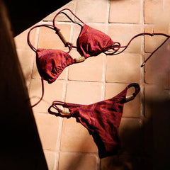 New Bikini Sexy Swimsuit Women Swimwear Halter Biquini Female Gold Button Monokini Bodysuit Strappy Bathing Suit Beachwear voguable