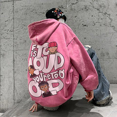 Y2k New Oversized Pink Letter Anime Hoodie Print Sweater High Street Grunge Sweatshirts Harajuku Goth Streetwear Women Clothing voguable