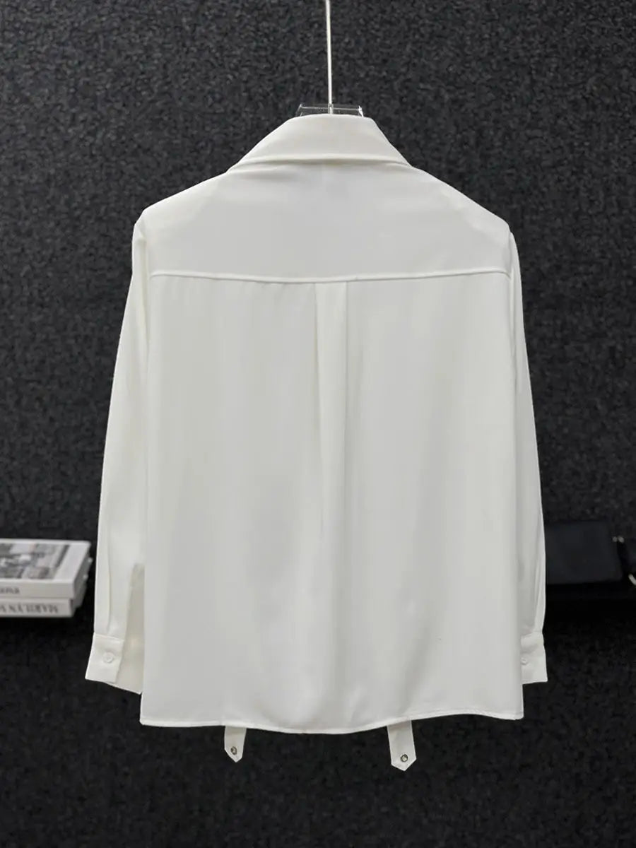 2025 Spring Autumn New High-end Niche Long Sleeve Shirt Men's Fashion Korean Style Fashion Handsome Loose Men's Shirt Aesthetic voguable