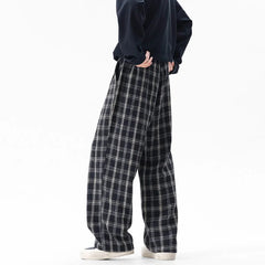 Winter Thick Pants Men Warm Fashion Retro Casual Pants Men Streetwear Hip-hop Loose Wide Leg Pants Mens Vintage Trousers voguable