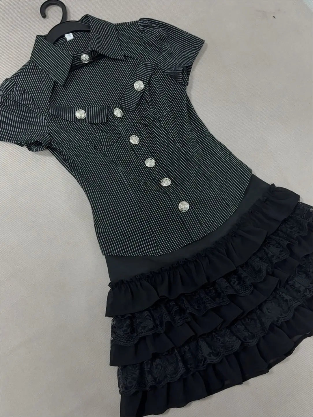 Voguable  Summer Sweet Blouse Lace Trim Puff Sleeve T-shirt Women Casual Slim Fit Y2K Vintage Harajuku Kawaii Streetwear Famale Top voguable