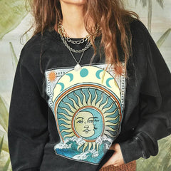 Women Sweatshirt Fashion Print Spring Autumn Cotton Loose Hoodies Casual Streetwear Long Sleeve Female O-neck Pullovers voguable