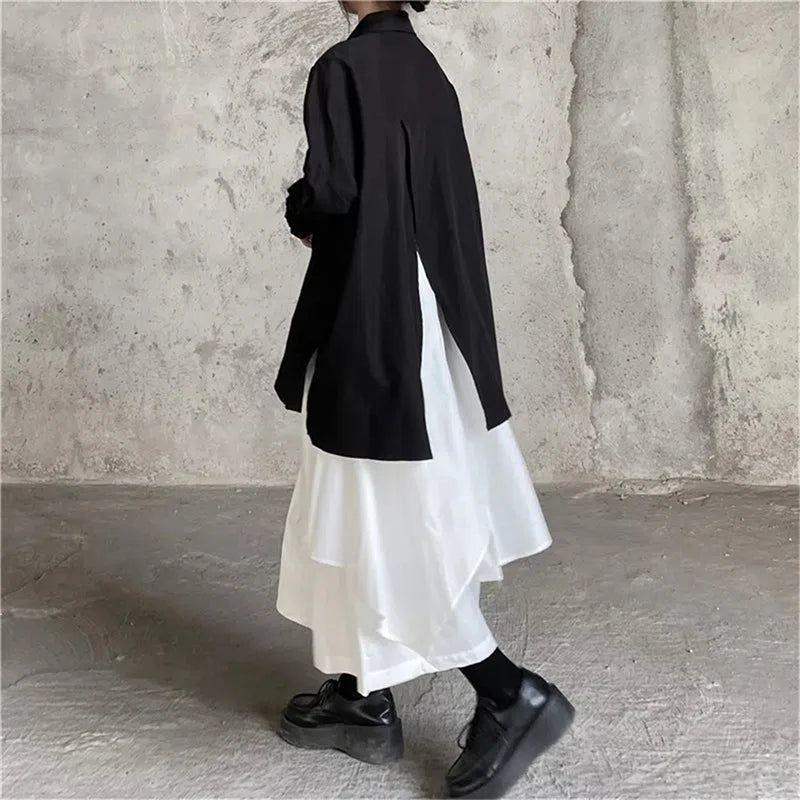 MEXZT Gothic Asymmetrical Cargo Skirts Women Streetwear Punk Irregular High Waist A Line Pleated Skirt Korean Hip Hop Midi Skirt voguable
