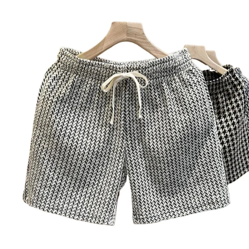 Men's Clothing Print Plaid Shorts Summer Stylish Straight Leg Casual Beach Pants Comfortable Pockets Lightweight Street Shorts voguable