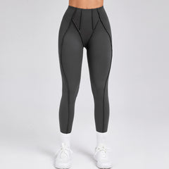 Voguable  Women Nude Straps Yoga Pants Squat Proof Workout High Waist Leggings Fitness Pant Female Active Wear Legging voguable