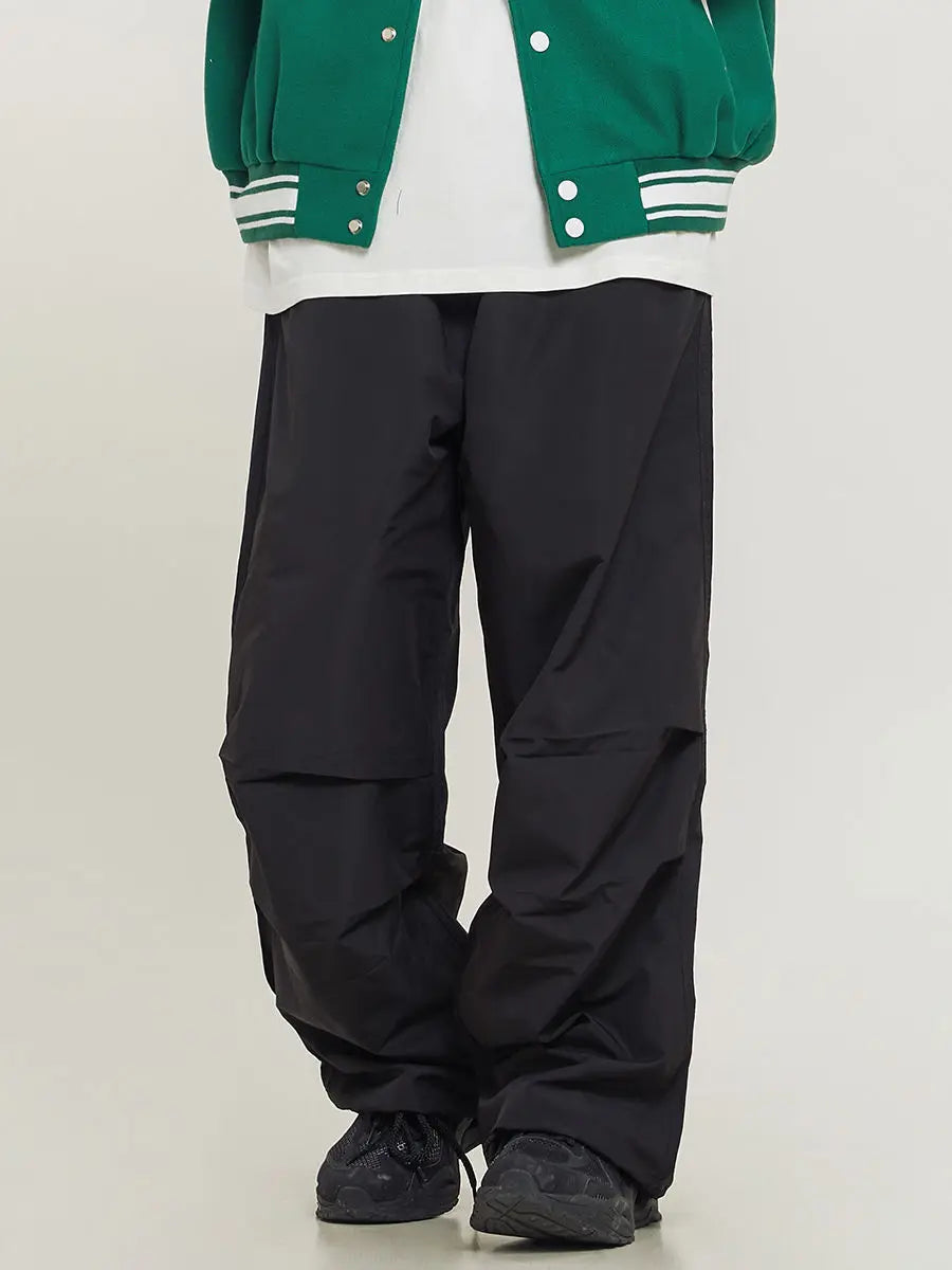 Voguable Parachute Pants Sport Men Baggy American Street Cargo Wide Leg Trousers Male Tracksuit Hip Hop Loose Casual Oversize voguable