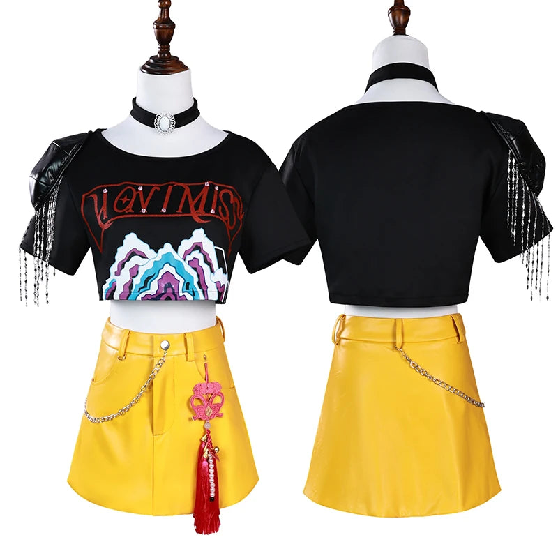 Rumi Mira Zoey Cosplay KPop Cosplay Costume Wig HUNTR/X Uniform Women Suit Dress Halloween Party Role Playing Outfits voguable