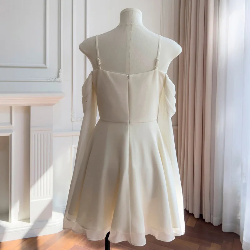 Fashion Solid Color Dress Women's Swinging Collar Flare Sleeve A Line Dresses 2025 Summer New Tide 3QW1330 3QW1330 voguable