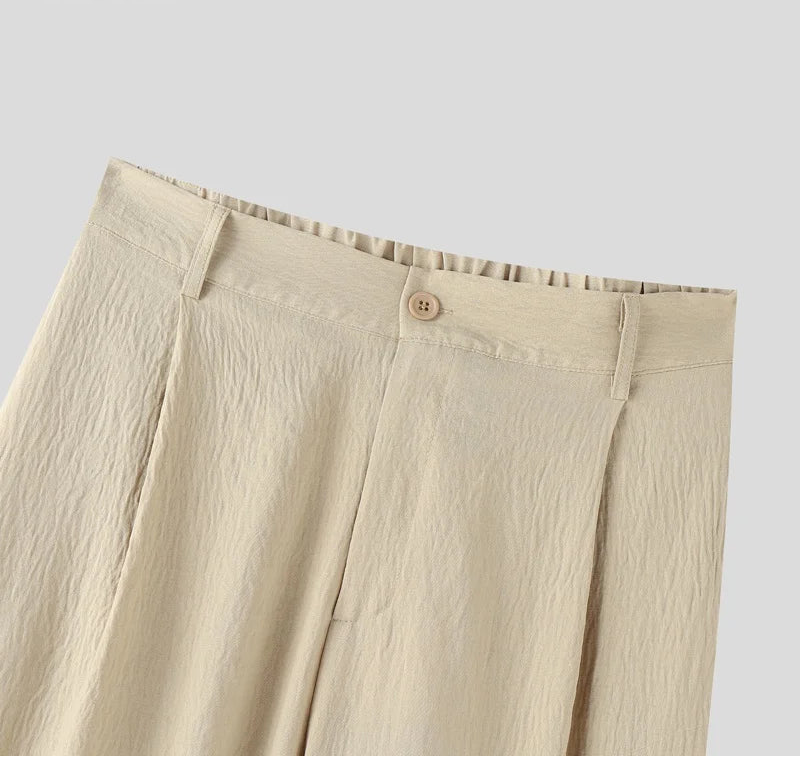 Men Pants Men's Clothing Solid Color Long Pants Streetwear Joggers Wide Leg Pant Casual Trouser Oversize S-5XL 2025 voguable